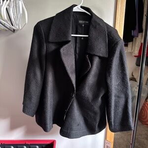 Jones New York Black Textured Blazer